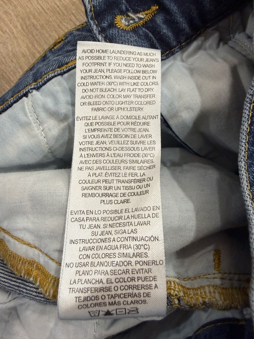 FRAME Wide Leg Trouser Jeans High Rise Blind Spot Wash Denim Size 23 - Picture 7 of 15